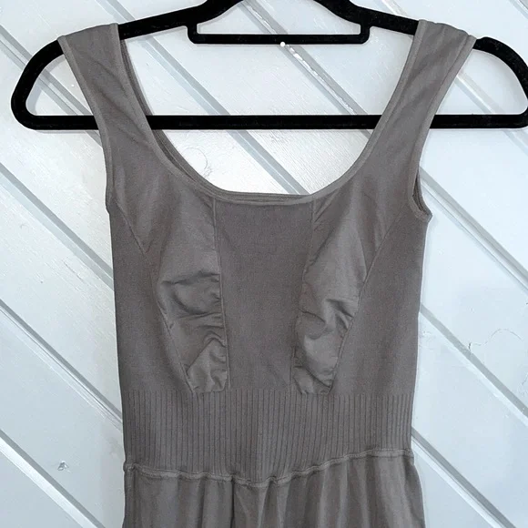 Free People Movement x The Class Good Karma grey flare onesie NEW - Picture 7 of 8